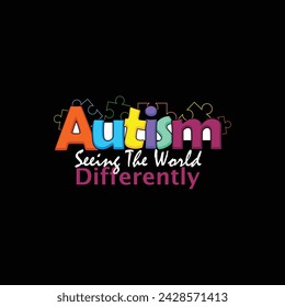 Autism Awareness day typography T-shirt design Autism Awareness day typography T-shirt design,