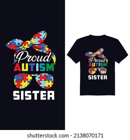 Autism awareness day vector t shirt design