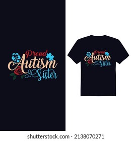 Autism awareness day vector t shirt design