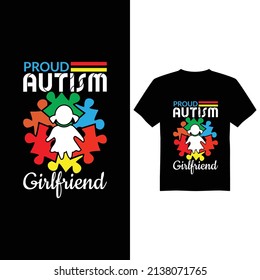 Autism awareness day vector t shirt design