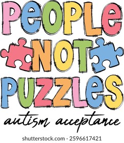 Autism Awareness, Autism  love,  Capable, Support Autism, puzzle, be kind 