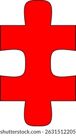 Autism Awareness Puzzle Piece Illustration