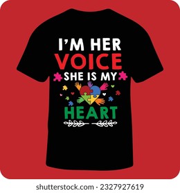 Autism awareness t shirt design