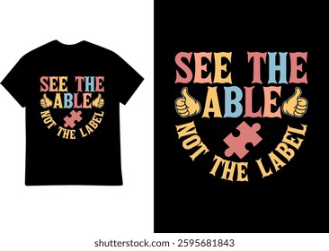 AUTISM AWARENESS  T SHIRT DESIGN
