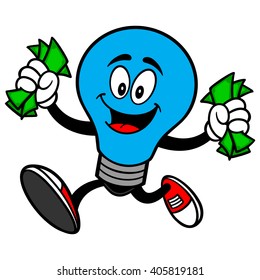 Autism Bulb Running with Money