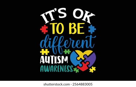 Autism Day -Designer T-Shirts vector  illustrator eps