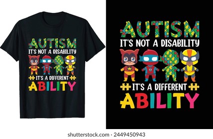 autism day t shirt design vector, autistic t-shirt design, Autism Awareness day t-shirt design, Autism Quotes t-shirt design