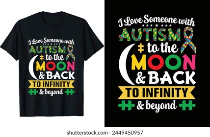 autism day t shirt design vector, autistic t-shirt design, Autism Awareness day t-shirt design, Autism Quotes t-shirt design