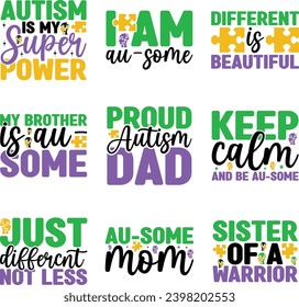 Autism design bundle and digital download
