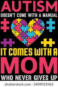 
Autism Doesn't Come With A Manual eps cut file for cutting machine