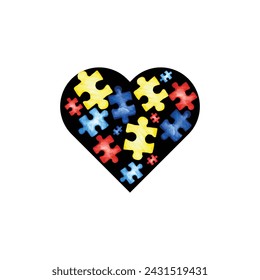Autism Graphic Tshirt Design Autism Awareness Day retro custom autism autistic heart love