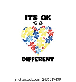 Autism Graphic Tshirt Design Autism Awareness Day retro custom autism autistic heart love