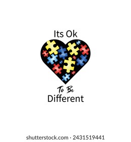 Autism Graphic Tshirt Design Autism Awareness Day retro custom autism autistic heart love