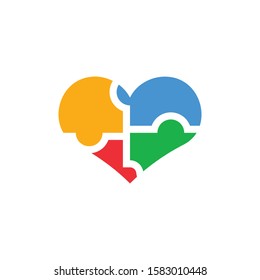 Autism icon design template vector isolated illustration