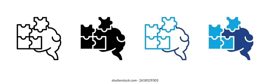 Elemento de icono de autismo para el diseño