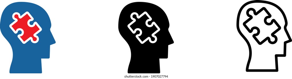 Autism icon , vector illustration