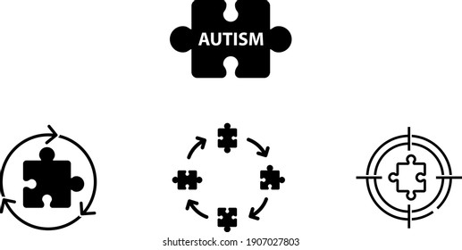 Autism icon , vector illustration