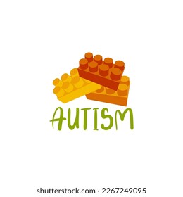 Autism logo concept on a white background. Vector illustration.