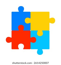 Autism logo. Autism puzzle logo