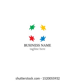 Autism logo template vector icon design
