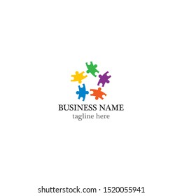 Autism logo template vector icon design