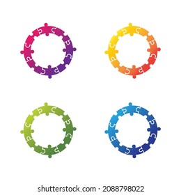 Autism logo template vector icon design