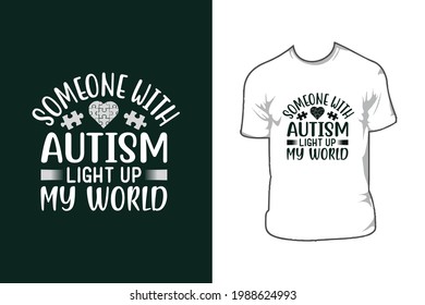 Autism love t shirt design 