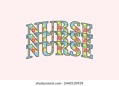 Autism Nurse EPS T-shirt Design, Distressed Design