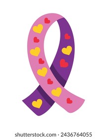 autism puzzle ribbon illustration vector