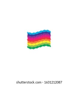 Autism rainbow pride vector design