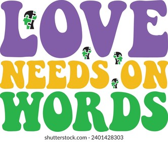 autism retro ''svg'' design and digital download