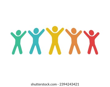 autism spectrum people vector isolated