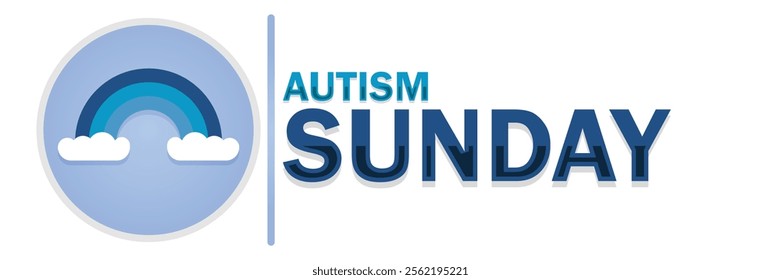 Autism Sunday. Suitable for greeting card, poster and banner. Vector illustration.