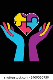 
Autism Support Autism Awareness eps cut file for cutting machine