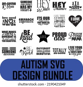 Autism SVG design bundle. Autism SVG t shirt design.