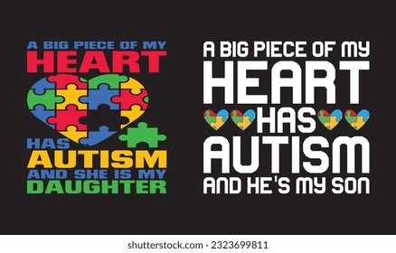 Autism T shirt Design Bundle, Vector Autism T shirt  design, Autism shirt,  Autism typography T shirt design Collection