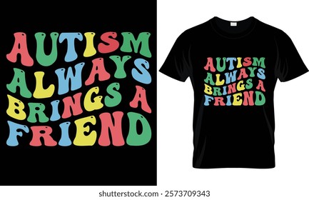 Autism t shirt design vector