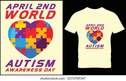 Autism t shirt design vector