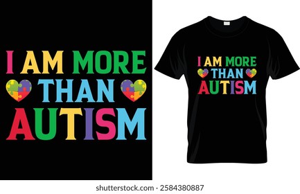 Autism t shirt design vector