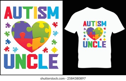 Autism t shirt design vector