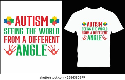 Autism t shirt design vector