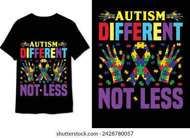 autism tshirt design colorful graphic autism tshirt  Autism Awareness T-shirt Design