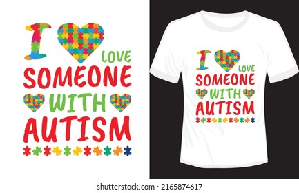 Autism T-shirt Design Vector Illustration