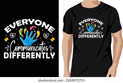 Autism t-shirt design vector and Mug design 