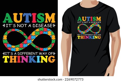 Autism t-shirt design vector and Mug design 