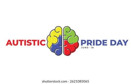 Autistic Pride Day. background, banner, card, poster, template. Vector illustration.