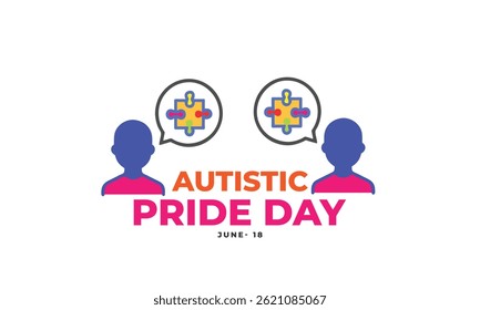 Autistic Pride Day. background, banner, card, poster, template. Vector illustration.