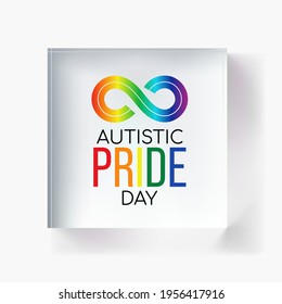 Autistic Pride Day is a pride celebration for autistic people held on June 18th every year. Vector illustration.