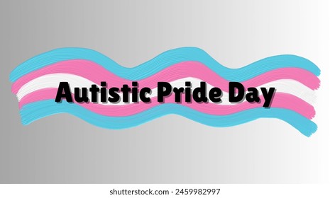 Autistic Pride Day June 18 banner or template