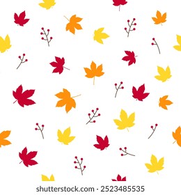 Autmn Leaves seamless pattern texture decor